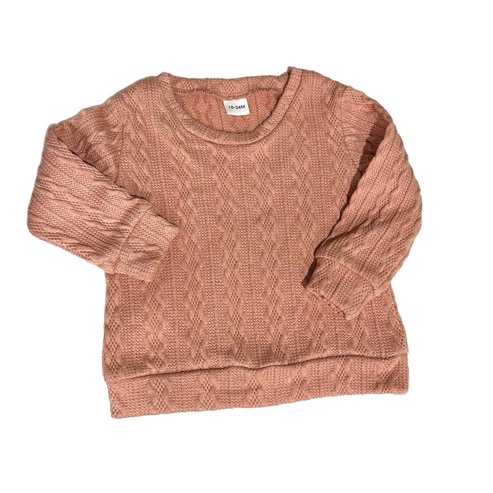 Pink Toddler Long Sleeve Top 18-24 Months Light Weight Sweater